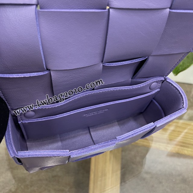 Bottega veneta高端女包 KF0015紫色 寶緹嘉CAEESTTE腰包 BV經典款手工編織手包腰包胸包斜挎包  gxz1202